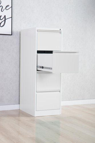 25514PH | Phoenix FC Series FC1004GGK 4 Drawer Filing Cabinet Grey with Key lockTHE PHOENIX FC SERIES FILING CABINETS are the perfect storage solution for your valuable documents. Able to accommodate Fools cap, A4 & A5 files.