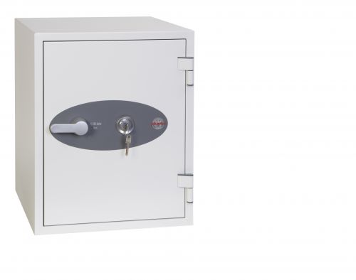 Phoenix Titan Size 3 Fire and Security Safe Key Lock White FS1283K  57492PH