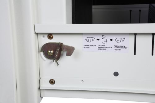 57814PH - Phoenix Vertical Fire File 4 Drawer Filing Cabinet Electronic Lock White FS2254E