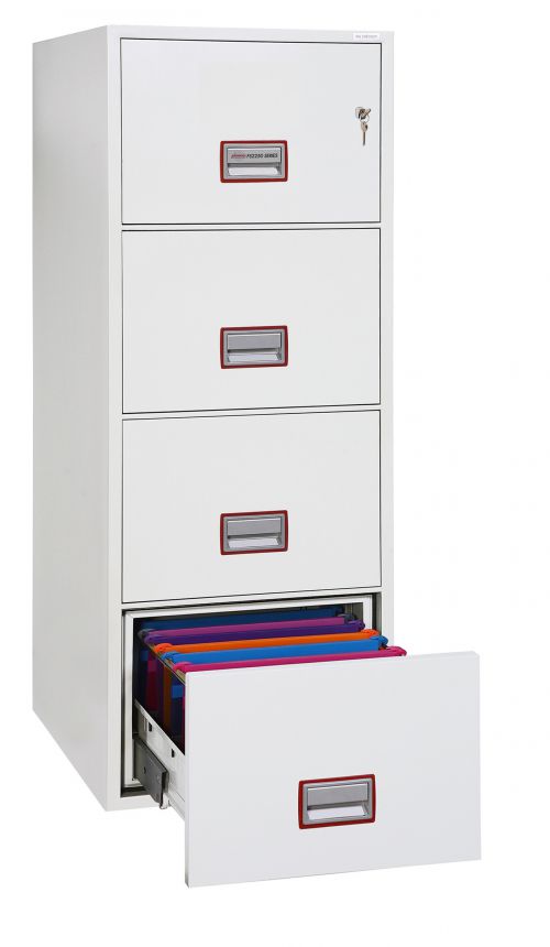 Phoenix 4 Drawer 90 Minute Fire Rated Filing Cabinet FS2254K - PN10016