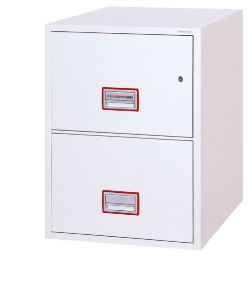 Phoenix World Class Vertical Fire File FS2272K 2 Drawer Filing Cabinet with Key Lock FS2272K Buy online at Office 5Star or contact us Tel 01594 810081 for assistance