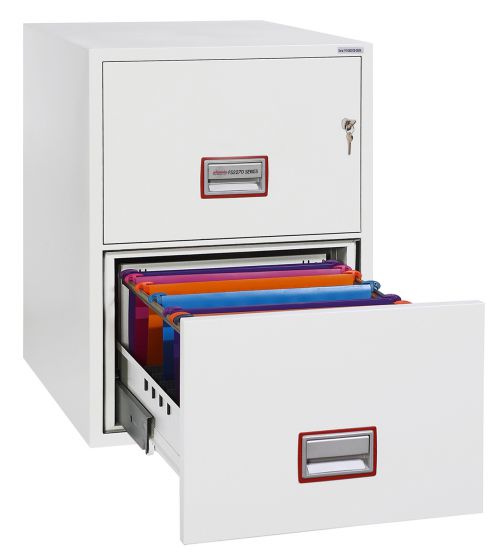 THE PHOENIX WORLD CLASS VERTICAL FIRE FILE offers unrivalled protection for documents and data in a stylish modern filing cabinet format. Ultra lightweight insulation materials mean the cabinet can be used on most standard floors without the need for support.