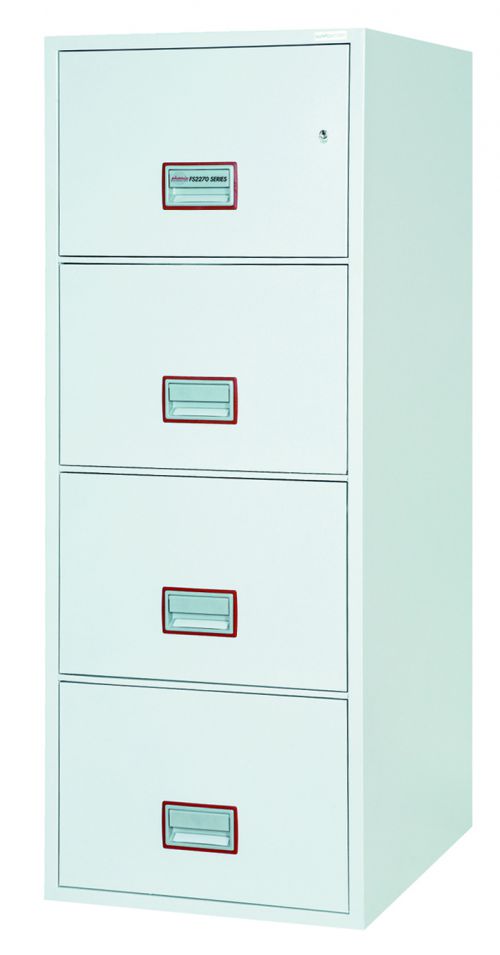 THE PHOENIX WORLD CLASS VERTICAL FIRE FILE offers unrivalled protection for documents and data in a stylish modern filing cabinet format. Ultra lightweight insulation materials mean the cabinet can be used on most standard floors without the need for support.