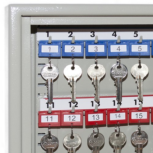 Phoenix Extra Security Key Cabinet KC0072K 100 Hook with Key Lock