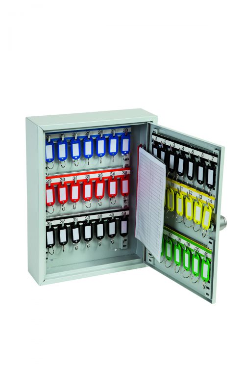 Phoenix Commercial Key Cabinet 42 Hook Electronic Lock Light Grey KC0601E 58465PH