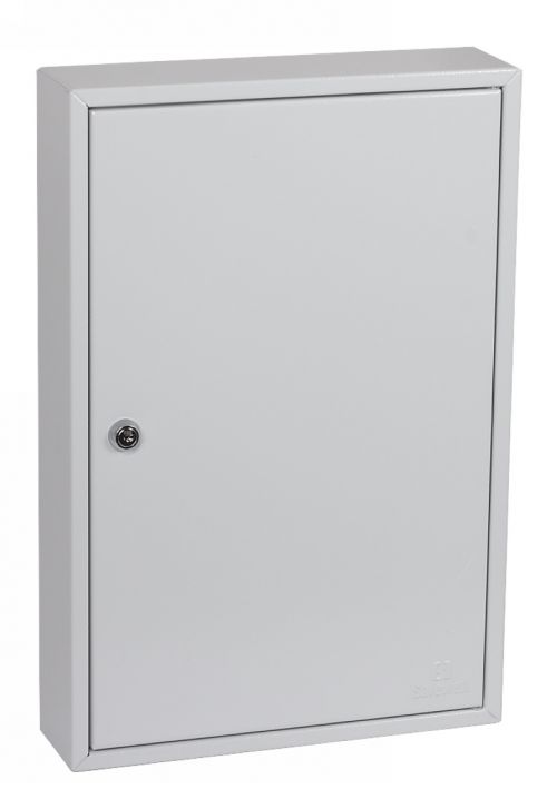 Phoenix Commercial Key Cabinet 64 Hook Key Lock Light Grey KC0602K