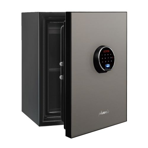 THE PHOENIX SPECTRUM PLUS LS6011FS is an ultra-modern safe designed to protect documents and valuables from fire and theft. The Spectrum Plus’s effortlessly attractive design is available with a range of coloured, brushed stainless steel door panels, allowing you to choose a colour to compliment any interior.