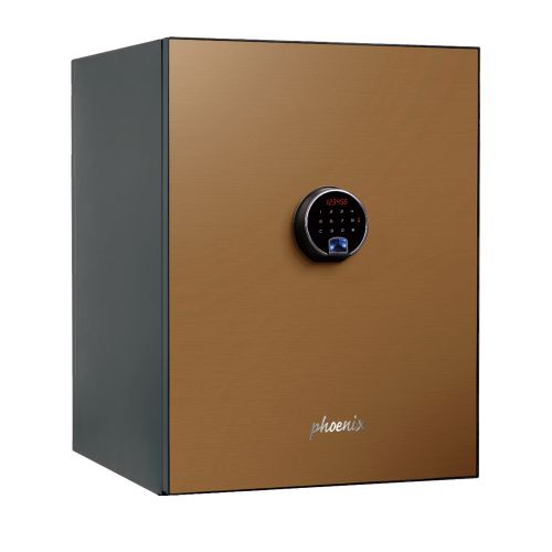 Phoenix Spectrum Plus LS6012FG Size 2 Luxury Fire Safe with Gold Door Panel and Electronic Lock Document Safes LS6012FG