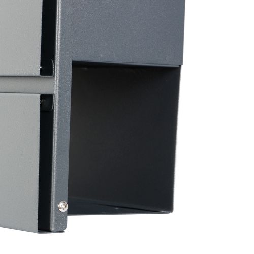 Phoenix Estilo Top Loading Letter Box Graphite Grey with Key Lock - MB0121KA