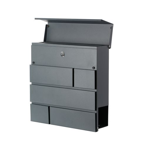 22084PH | THE PHOENIX ESTILO MB0121KA TOP-LOADING LETTER BOX is a secure, ultra stylish letter box. Durable, attractive and ideal for the modern home.