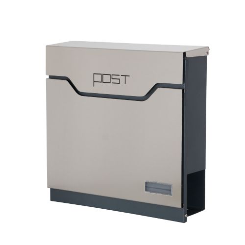 Phoenix Estilo Top Loading Letter Box MB0123KS in Stainless Steel with Key Lock MB0123KS Buy online at Office 5Star or contact us Tel 01594 810081 for assistance
