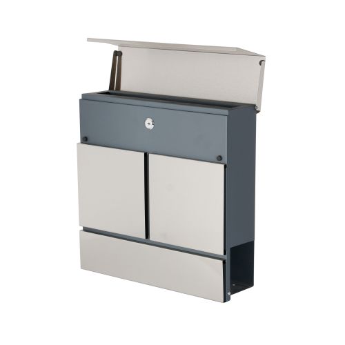 22105PH | THE PHOENIX ESTILO MB0124KS TOP-LOADING LETTER BOX is a secure, ultra stylish letter box. Durable, attractive and ideal for the modern home.