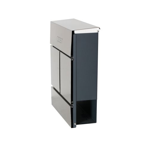 Phoenix Estilo Top Loading Letter Box MB0124KS in Stainless Steel with Key Lock MB0124KS Buy online at Office 5Star or contact us Tel 01594 810081 for assistance
