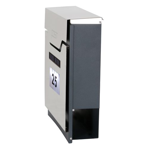 Phoenix Estilo Top Loading Letter Box Stainless Steel with Key Lock - MB0125KS