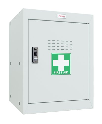 Phoenix MC Series Size 2 Cube Locker in Light Grey with Electronic Lock MC0544GGE