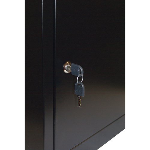 Phoenix Top Loading Parcel Box PB0581BK in Black with Key Lock