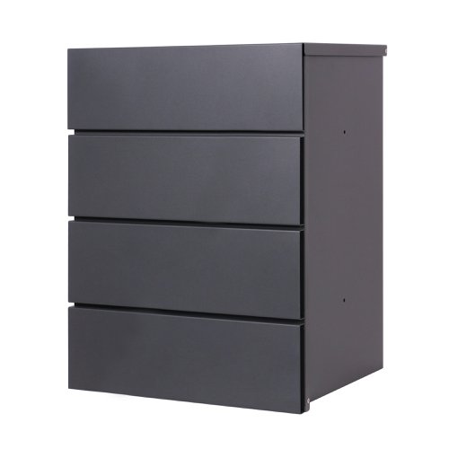 Phoenix Top Loading Smart Pacel Box PB1331AAK in Graphite Grey with Key LockTHE PHOENIX PARCEL BOX is an all-weather outdoor smart parcel deposit box for receiving and securing multiple home delivery parcels. Ideal for busy households.