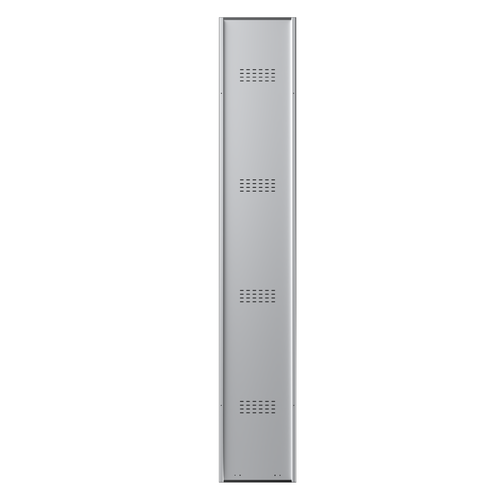Phoenix PL Series 1 Column 1 Door Personal Locker Grey Body Blue Door with Key Lock PL1130GBK 61888PH