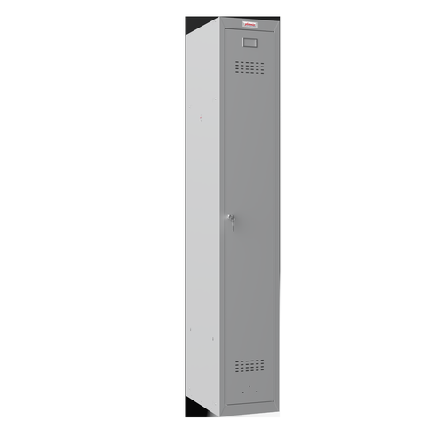 Phoenix PL Series 1 Column 1 Door Personal locker in Grey with Key Lock PL1130GGK  61881PH