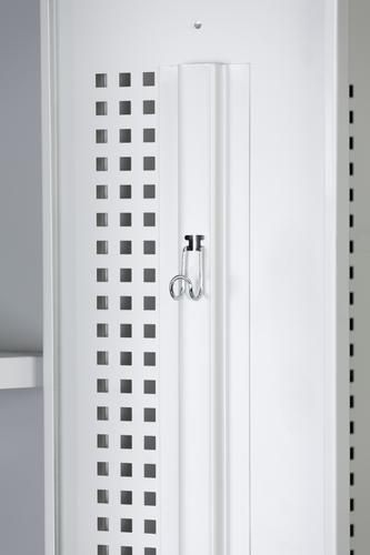 Phoenix PL Series 1 Column 1 Door Personal locker in Grey with Key Lock PL1130GGK