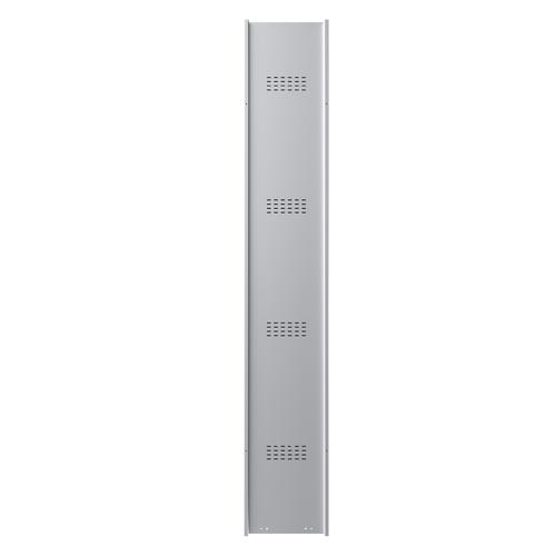 61958PH - Phoenix PL Series 1 Column 1 Door Personal Locker Grey Body Red Door with Combination Lock PL1130GRC