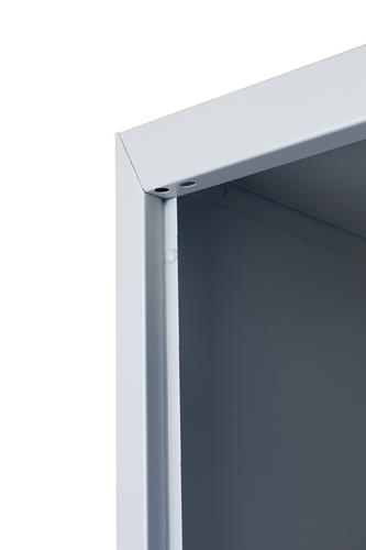 Phoenix PL Series PL1230GBE 1 Column 2 Door Personal Locker Grey Body/Blue Doors with Electronic Locks PL1230GBE Buy online at Office 5Star or contact us Tel 01594 810081 for assistance