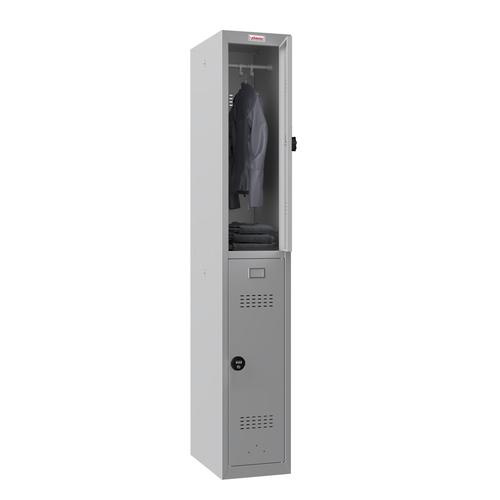 Phoenix PL Series PL1230GGC 1 Column 2 Door Personal Locker in Grey with Combination Locks PL1230GGC Buy online at Office 5Star or contact us Tel 01594 810081 for assistance