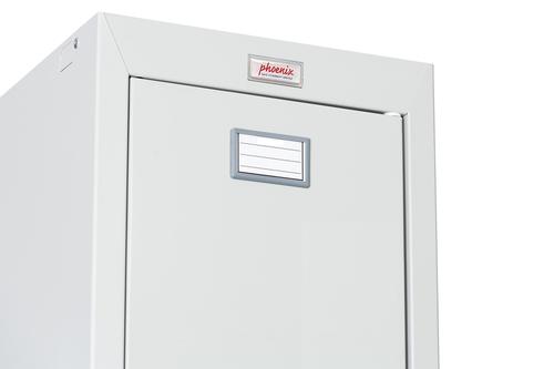 Phoenix PL Series 1 Column 2 Door Personal Locker in Grey with Electronic Locks PL1230GGE Phoenix