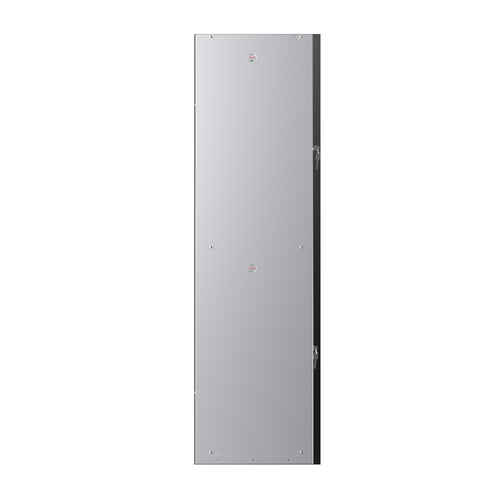 Phoenix PL Series 1 Column 2 Door Personal Locker Grey Body Red Doors with Key Locks PL1230GRK  61916PH
