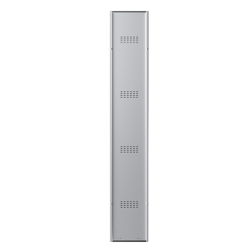 Phoenix PL Series PL1430GBK 1 Column 4 Door Personal Locker Grey Body/Blue Doors with Key Lock