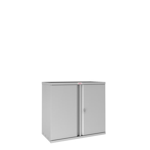 Phoenix SC Series 2 Door 1 Shelf Steel Storage Cupboard in Grey with Key Lock SC1010GGK Phoenix