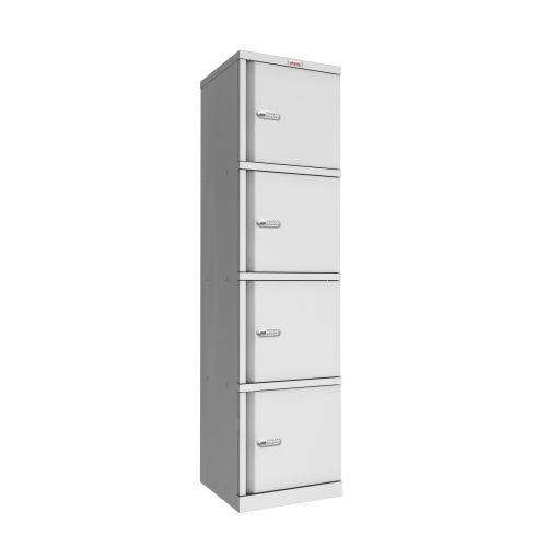 Phoenix SC Series SC1845/4GE 4 Door Stationery Cupboard in Grey with Electronic Lock