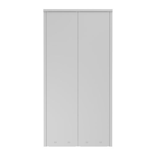 Phoenix SC Series 2 Door 4 Shelf Steel Storage Cupboard Grey Body Blue Doors with Key Lock SC1910GBK