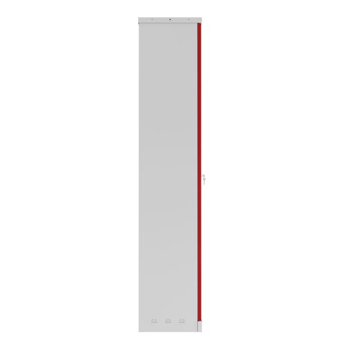 39806PH - Phoenix SC Series 2 Door 4 Shelf Steel Storage Cupboard Grey Body Red Doors with Key Lock SC1910GRK