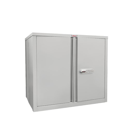 Phoenix SCF Series 2 Door 1 Shelf Steel Storage Cupboard With Electronic Lock Grey - SCF0891GGE