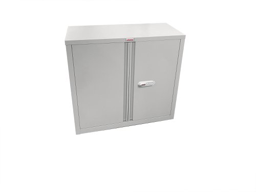 Phoenix SCF Series 2 Door 1 Shelf Steel Storage Cupboard With Electronic Lock Grey - SCF0891GGE