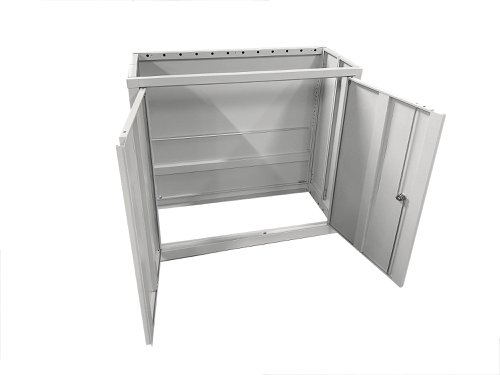 Phoenix SCF Series 2 Door 1 Shelf Steel Storage Cupboard With Electronic Lock Grey - SCF0891GGE