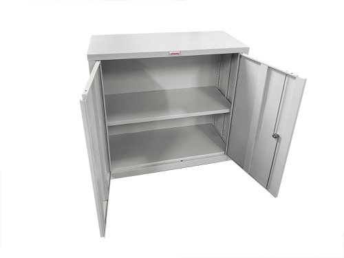 Phoenix SCF Series 2 Door 1 Shelf Steel Storage Cupboard With Electronic Lock Grey - SCF0891GGE