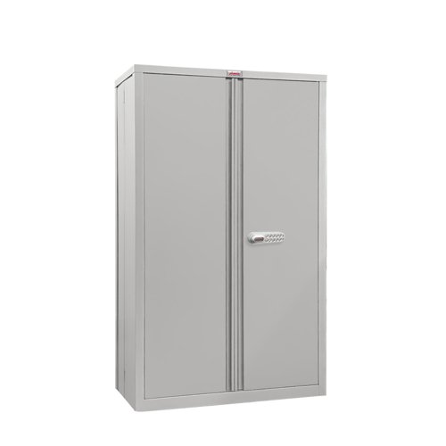 Phoenix SCF Series 2 Door 3 Shelf Steel Storage Cupboard With Electronic Lock Grey - SCF1491GGE