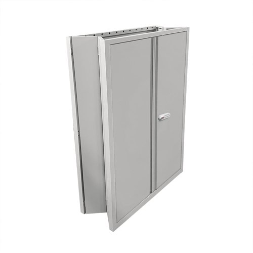 Phoenix SCF Series 2 Door 3 Shelf Steel Storage Cupboard With Electronic Lock Grey - SCF1491GGE