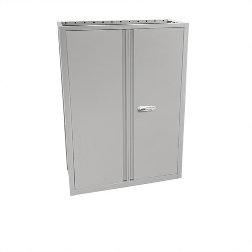 Phoenix SCF Series 2 Door 3 Shelf Steel Storage Cupboard With Electronic Lock Grey - SCF1491GGE