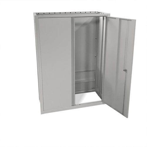 Phoenix SCF Series 2 Door 3 Shelf Steel Storage Cupboard With Electronic Lock Grey - SCF1491GGE