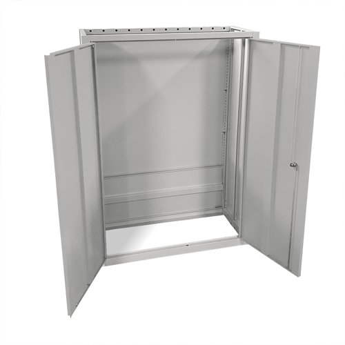 Phoenix SCF Series 2 Door 3 Shelf Steel Storage Cupboard With Electronic Lock Grey - SCF1491GGE