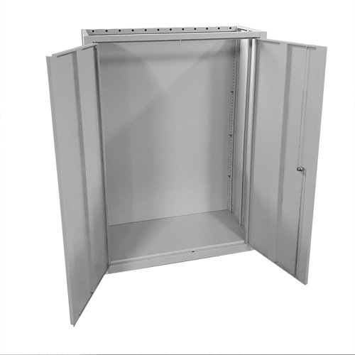 Phoenix SCF Series 2 Door 3 Shelf Steel Storage Cupboard With Electronic Lock Grey - SCF1491GGE