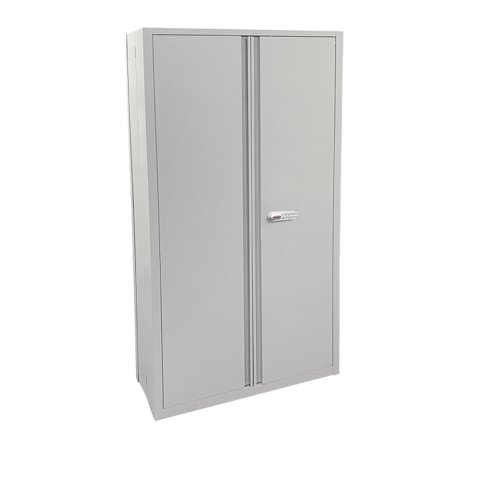 Phoenix SCF Series 2 Door 4 Shelf Steel Storage Cupboard With Electronic Lock Grey - SCF1891GGE