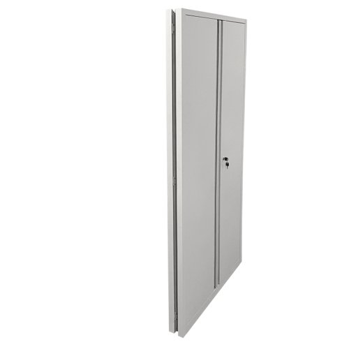 Phoenix SCF Series 2 Door 4 Shelf Steel Storage Cupboard With Key Lock Grey - SCF1891GGK