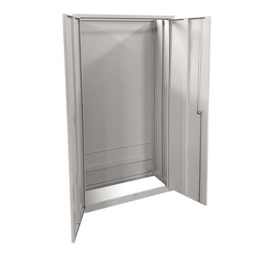 Phoenix SCF Series 2 Door 4 Shelf Steel Storage Cupboard With Key Lock Grey - SCF1891GGK