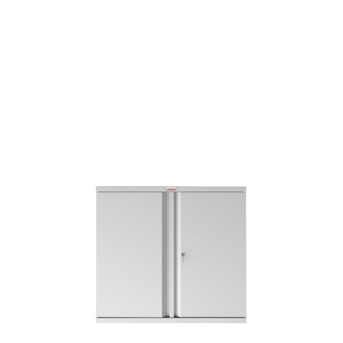 Phoenix SCL Series 2 Door 1 Shelf Steel Storage Cupboard in Grey with Key Lock SCL0891GGK  34346PH