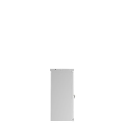 Phoenix SCL Series SCL0891GGK 2 Door 1 Shelf Steel Storage Cupboard in Grey with Key Lock