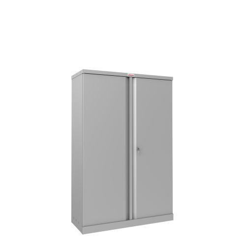 34367PH - Phoenix SCL Series 2 Door 3 Shelf Steel Storage Cupboard in Grey with Key Lock SCL1491GGK